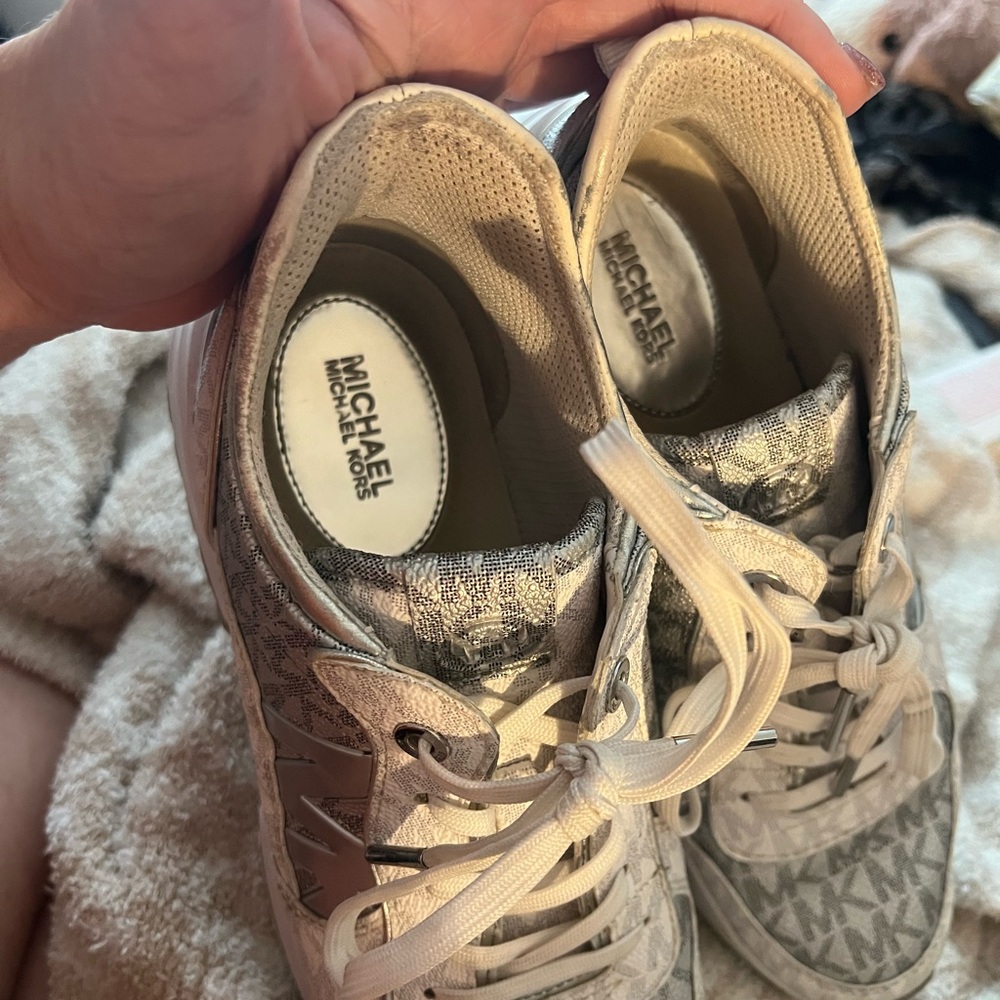 Michael Kors Gray and White Sneakers - Picture 4 of 6
